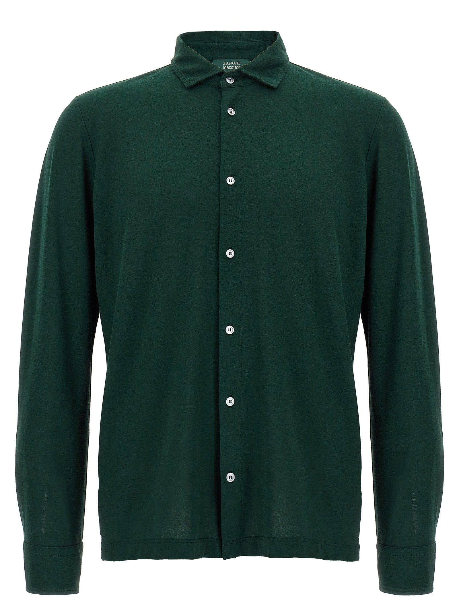 Zanone Ice Cotton Shirt Green