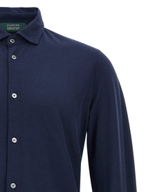 Zanone Ice Cotton Shirt Blue