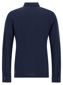 Zanone Ice Cotton Shirt Blue