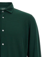 Zanone Ice Cotton Shirt Green, view 3