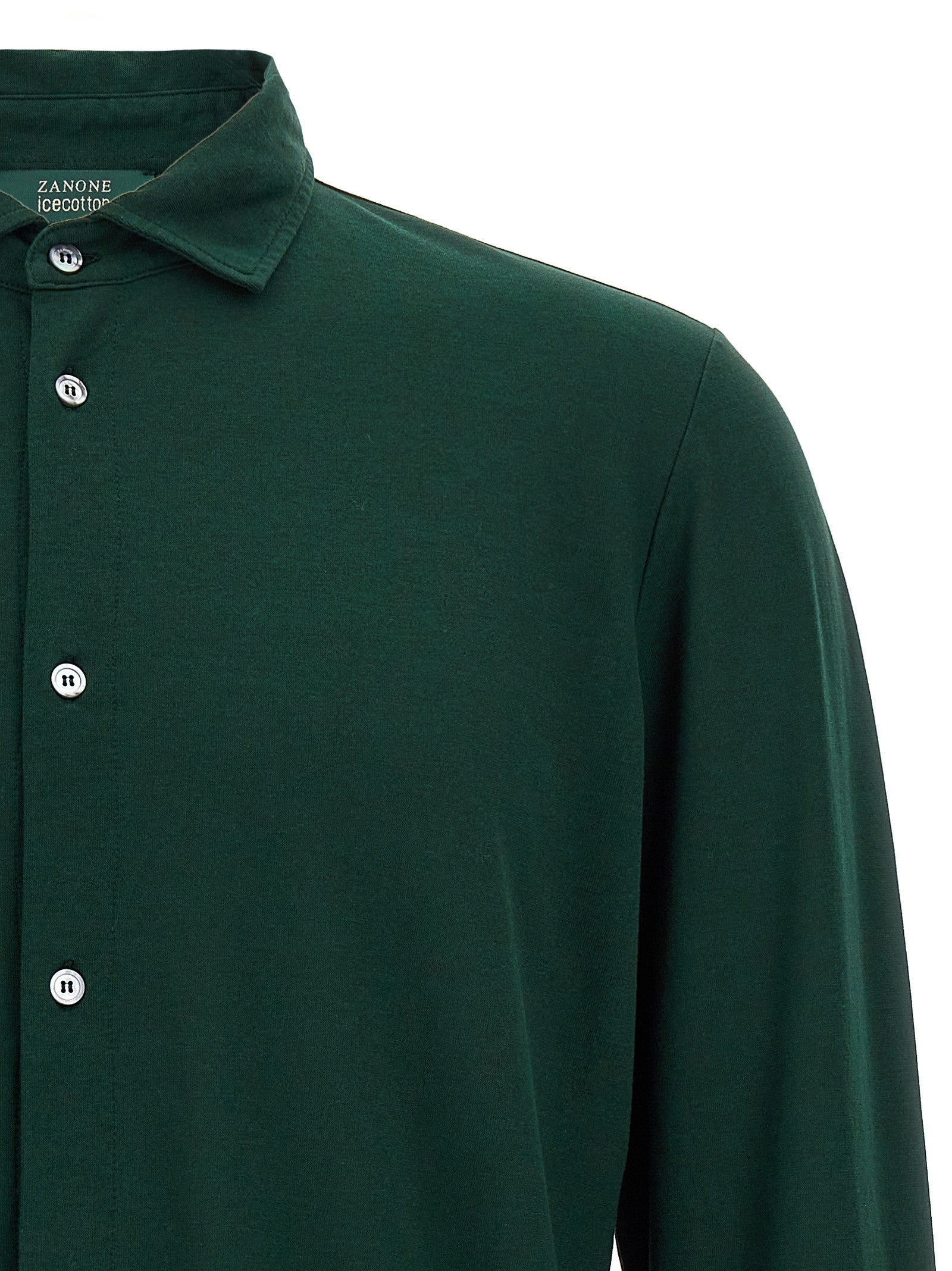 Zanone Ice Cotton Shirt Green