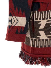 Alanui Icon Cardigan Red