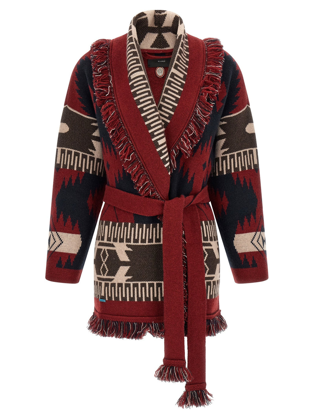 Alanui Icon Cardigan Red