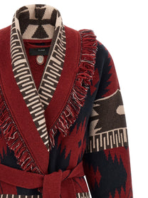 Alanui Icon Cardigan Red