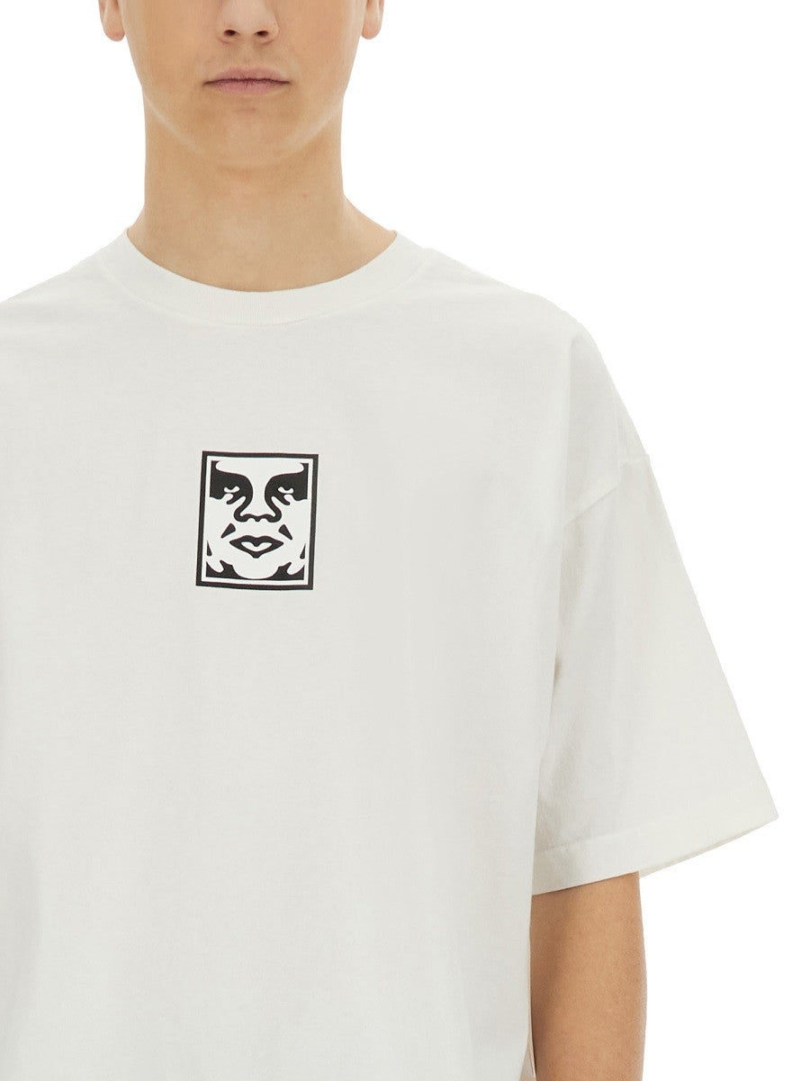 Obey Men's Icon Face Shirt White Obey