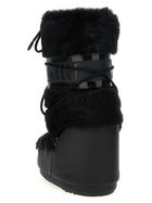 Moon Boot Icon Faux Fur Boots Black, view 3