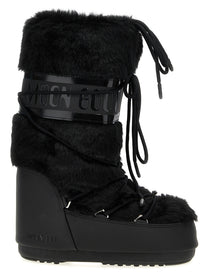 Moon Boot Icon Faux Fur Boots Black