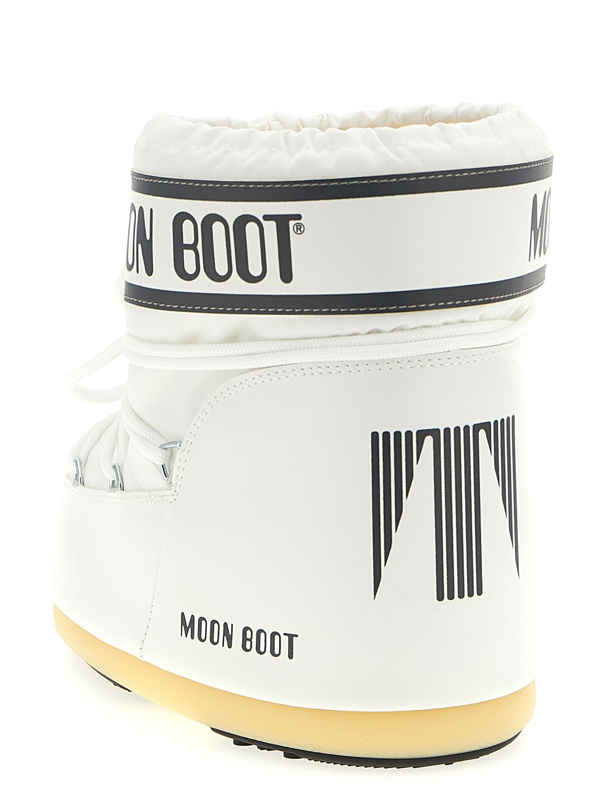 Moon Boot Icon Low Ankle Boots White, view 3