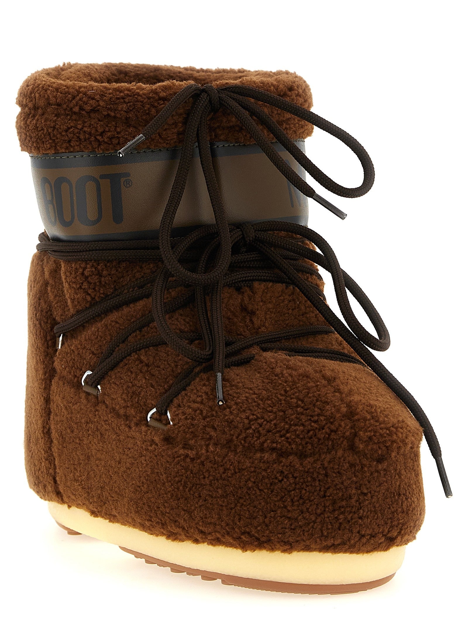 Moon Boot Icon Low Fleece Ankle Boots Brown