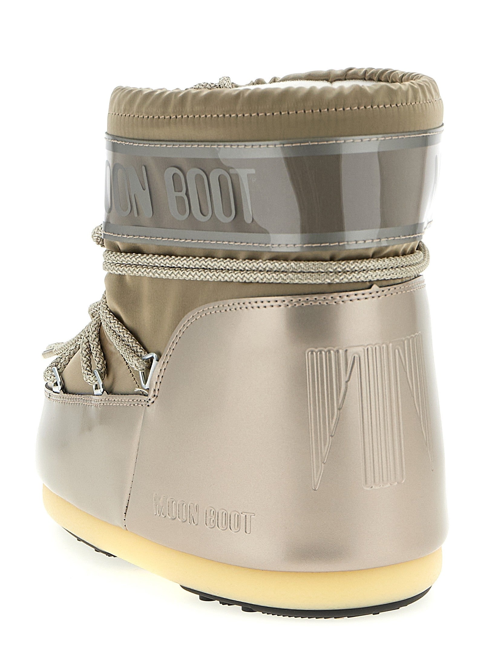 Moon Boot Icon Low Glance Ankle Boots Gold
