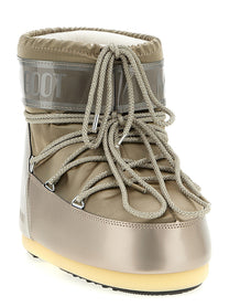 Moon Boot Icon Low Glance Ankle Boots Gold