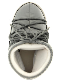 Moon Boot Icon Low Glance Ankle Boots Silver