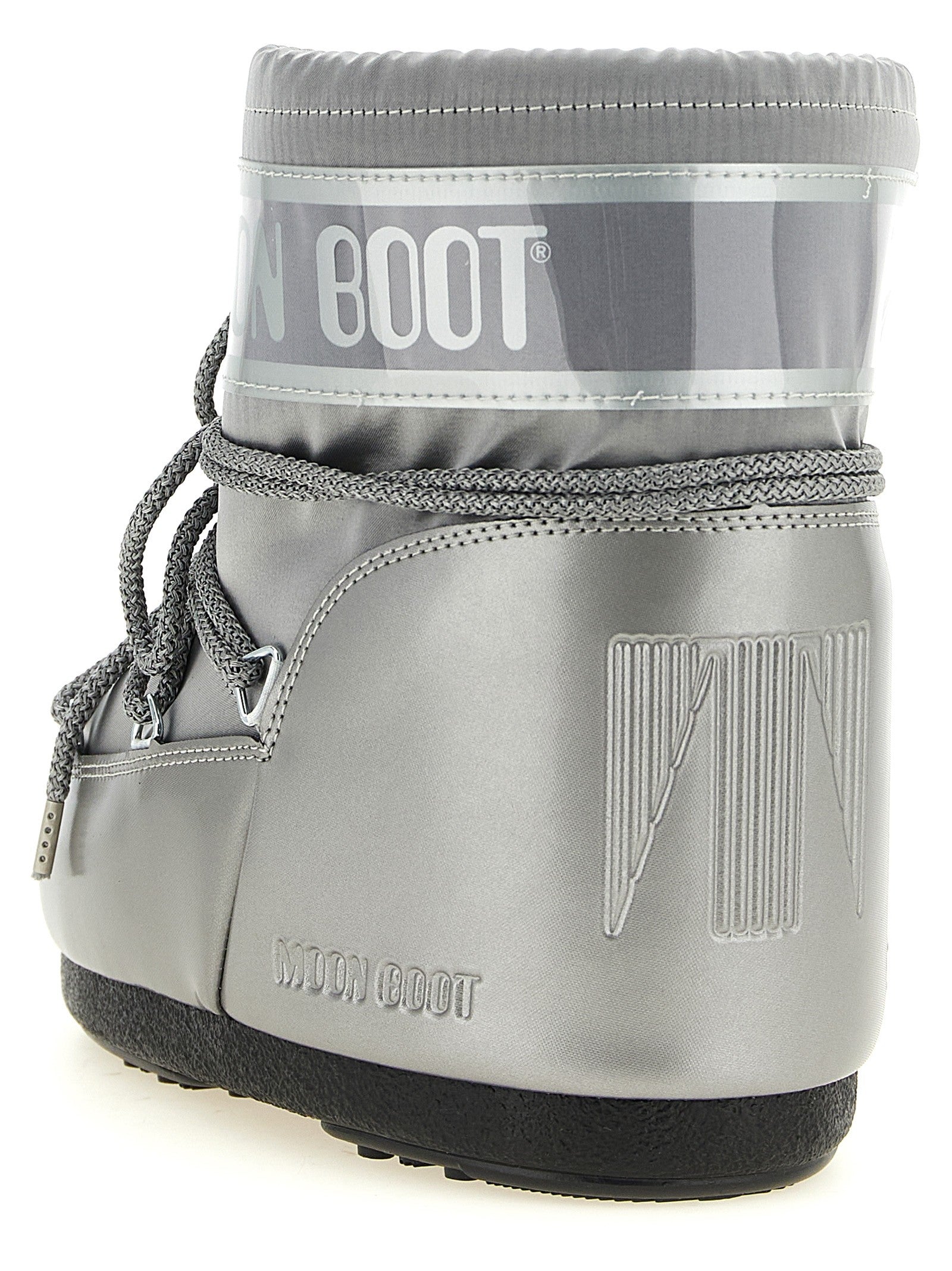 Moon Boot Icon Low Glance Ankle Boots Silver