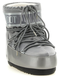 Moon Boot Icon Low Glance Ankle Boots Silver