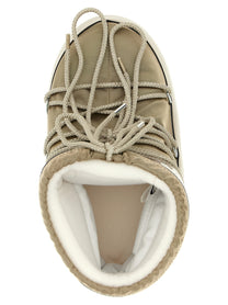 Moon Boot Icon Low Glance Ankle Boots Gold