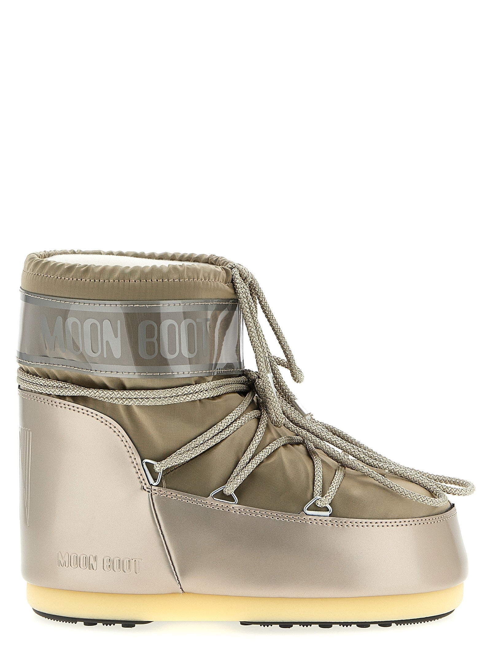 Moon Boot Icon Low Glance Ankle Boots Gold