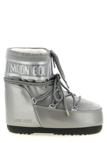 Moon Boot Icon Low Glance Ankle Boots Silver