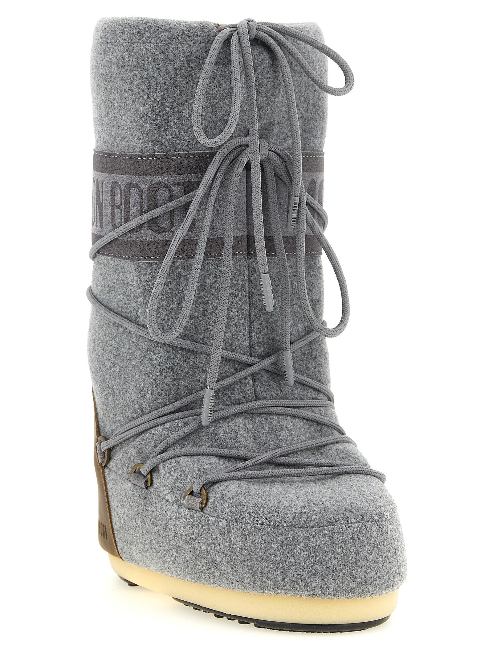 Moon Boot Icon Nubuck Felt Boots Grey