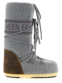Moon Boot Icon Nubuck Felt Boots Grey