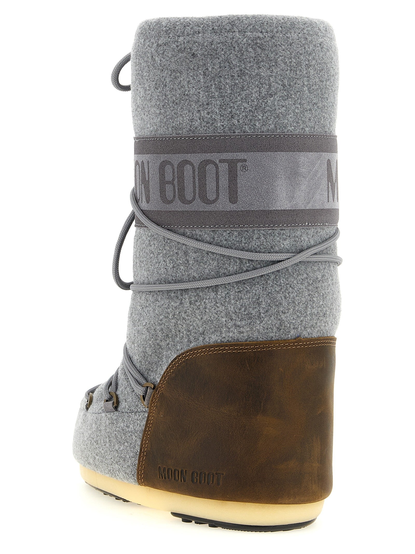 Moon Boot Icon Nubuck Felt Boots Grey