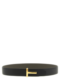 Tom Ford Icon Reversible Belt Gold
