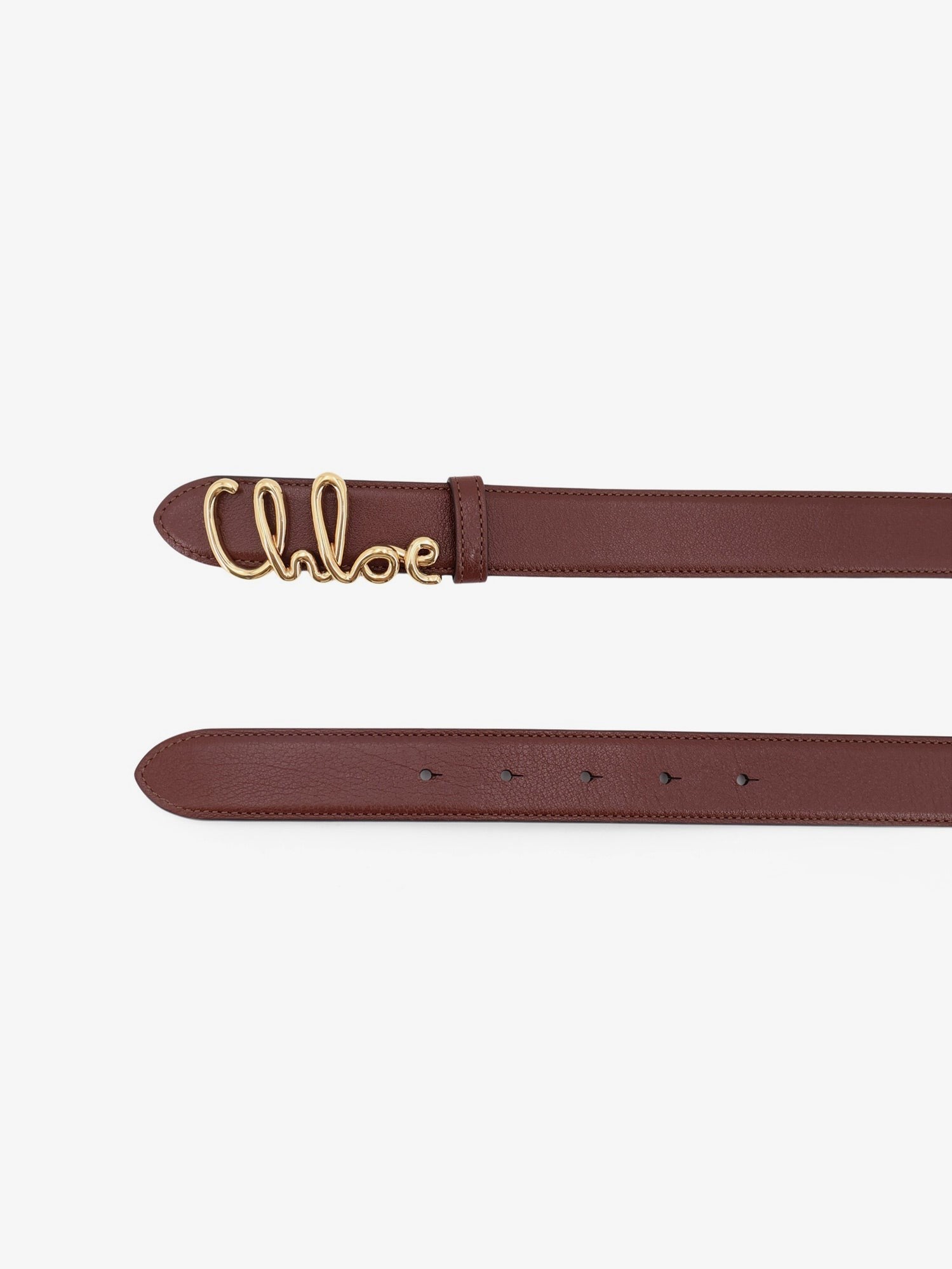 Chloé Women's Iconic Leather Belt Brown