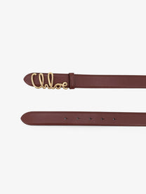 Chloé Women's Iconic Leather Belt Brown