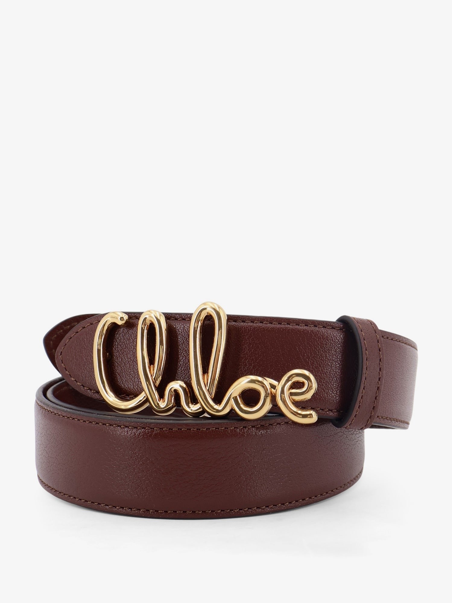 Chloé Women's Iconic Leather Belt Brown