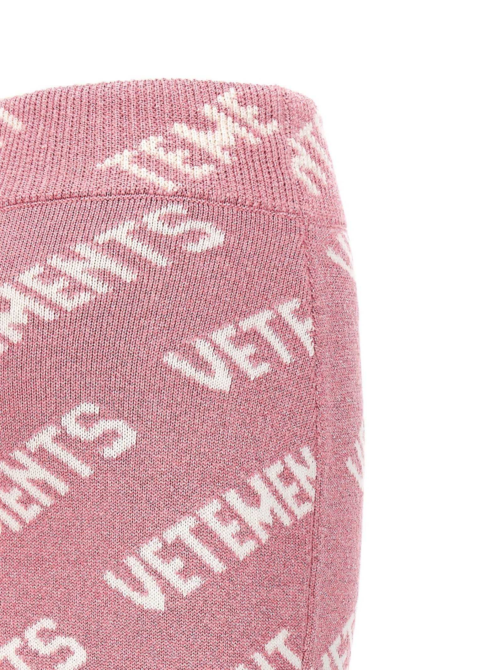 Vetements Iconic Lurex Monogram Skirt Blue