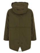 Yves Salomon Army Iconic Short Parka Green, view 3
