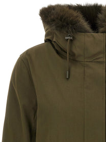 Yves Salomon Army Iconic Short Parka Green, view 4