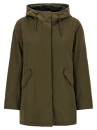 Yves Salomon Army Iconic Short Parka Green, view 2