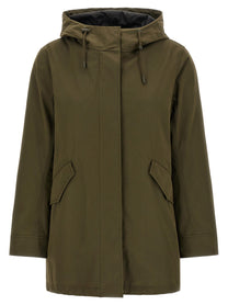 Yves Salomon Army Iconic Short Parka Green, view 2