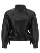 Balmain Iconica Leather Jacket Black