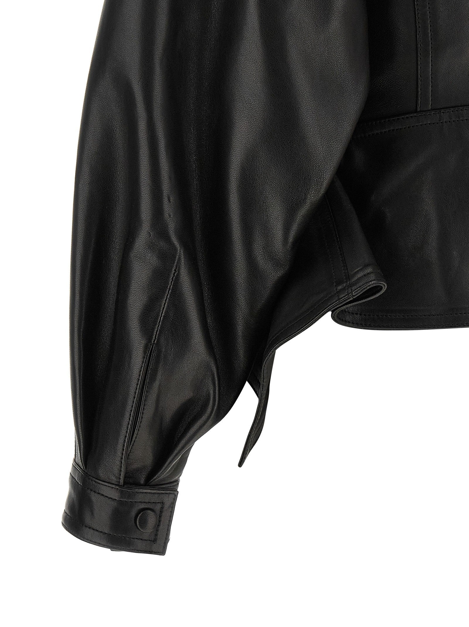 Balmain Iconica Leather Jacket Black