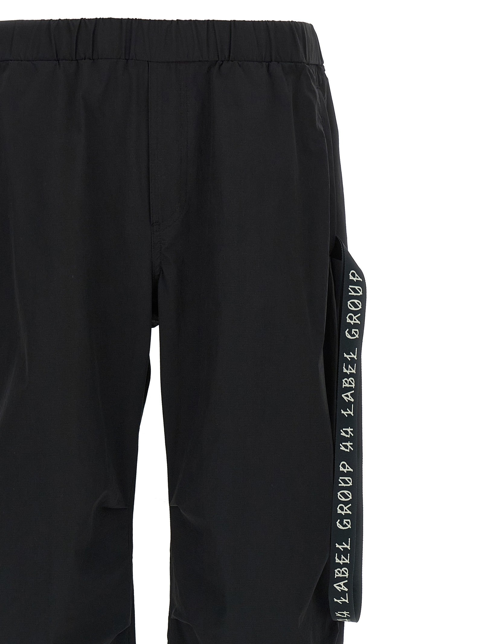 44 LABEL GROUP Id Drawsting Pants Black