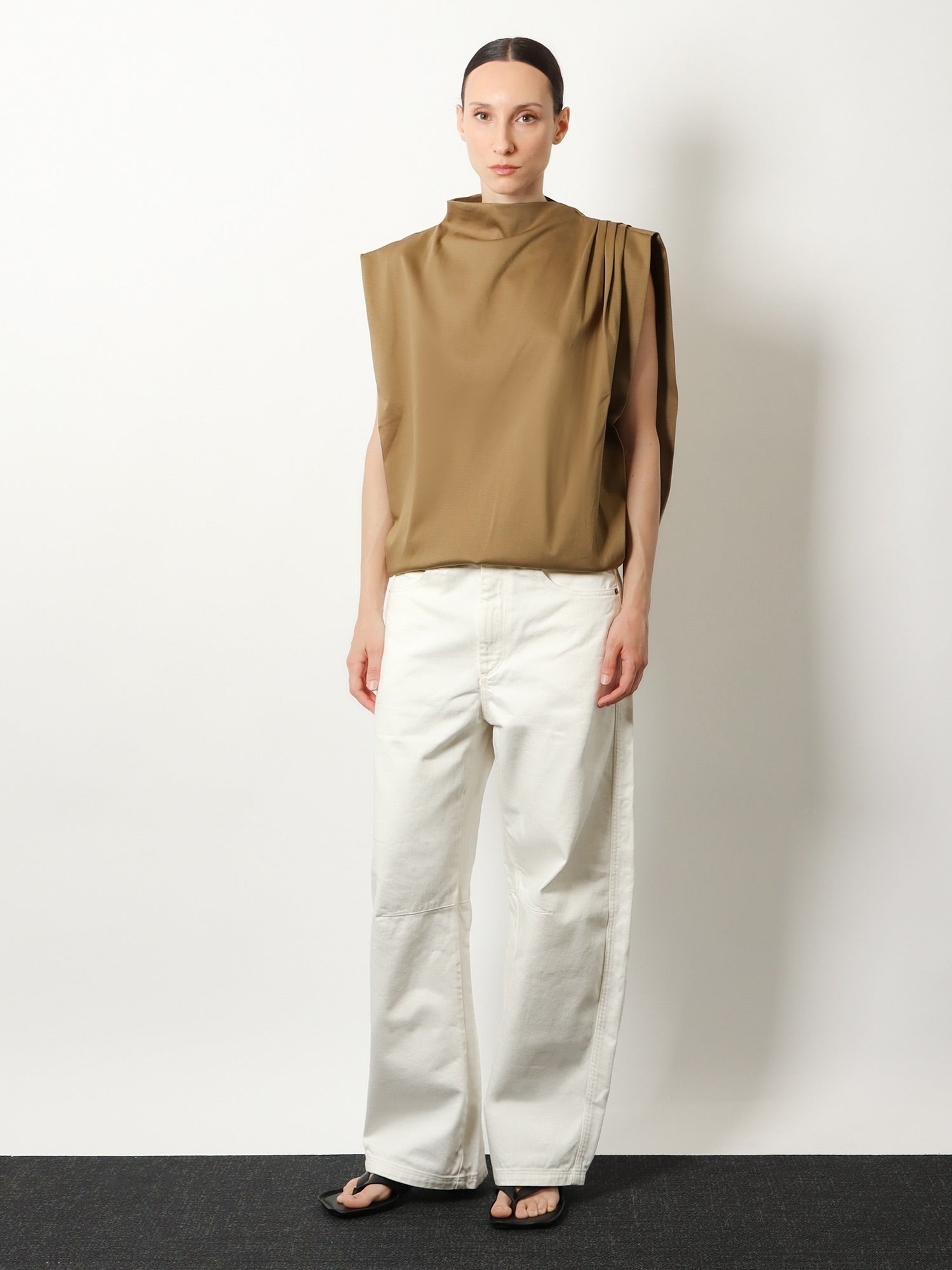 Soeur Women's Idris Organic Cotton Top Beige
