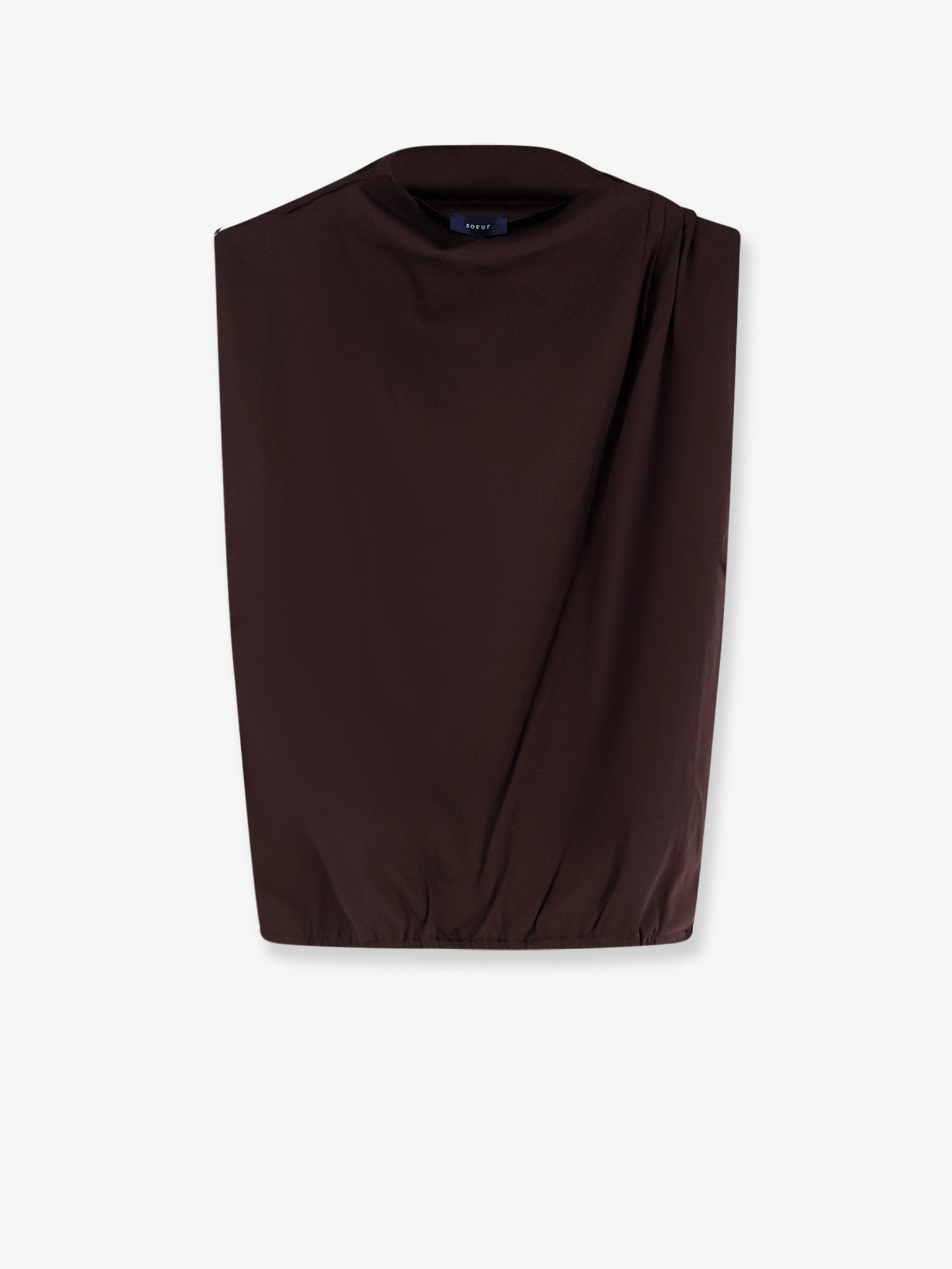 Soeur Women's Idris Organic Cotton Top Brown