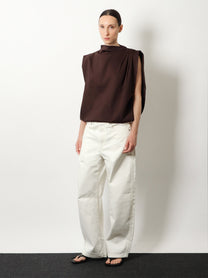 Soeur Women's Idris Organic Cotton Top Brown