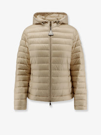 Moncler Women's Igelhood Recycled Longue Saison Short Down Jacket Pink