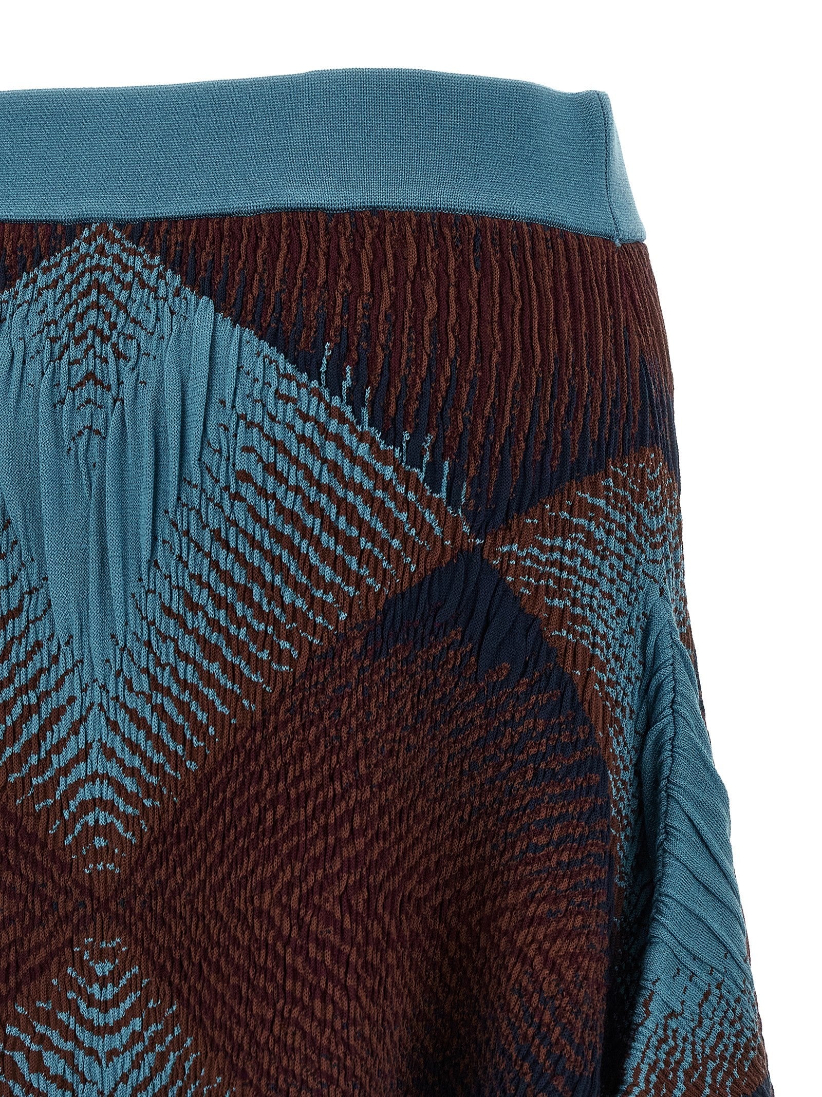 Kiko Kostadinov Ikat Argyle Skirt Blue