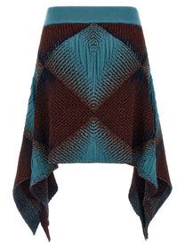 Kiko Kostadinov Ikat Argyle Skirt Blue