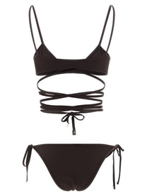 The Attico Il Primo Bagno Bikini Brown