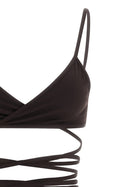The Attico Il Primo Bagno Bikini Brown, view 3