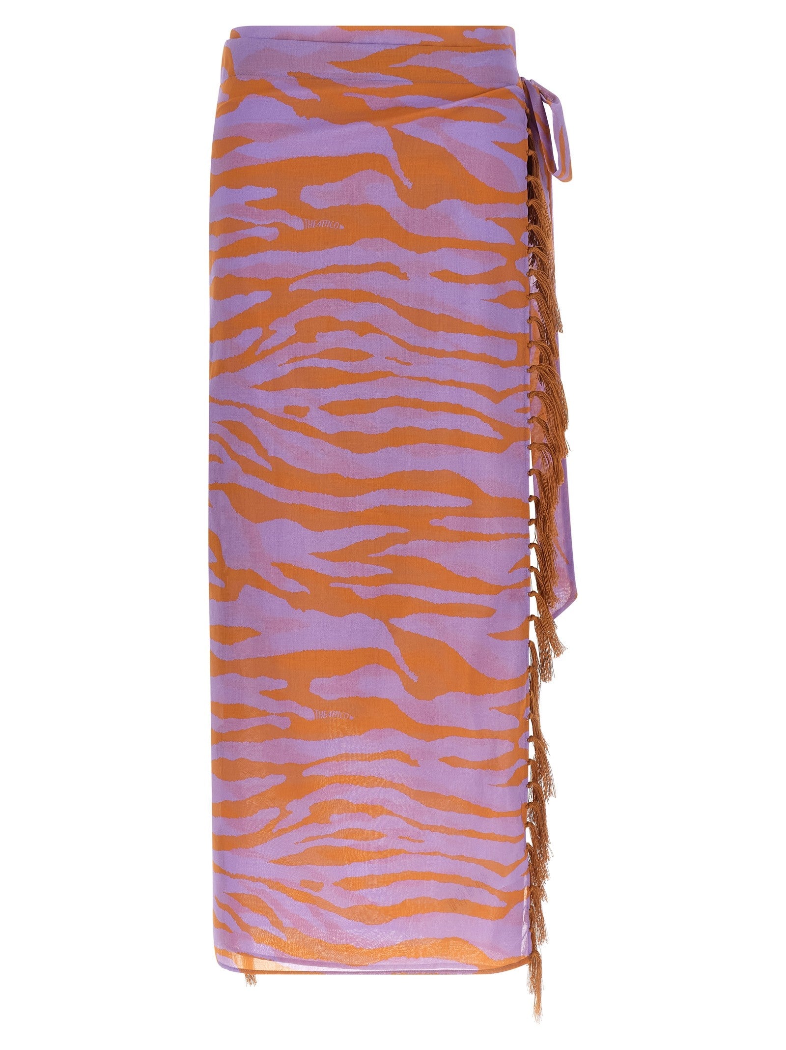 The Attico Il Primo Bagno Sarong Skirt Purple