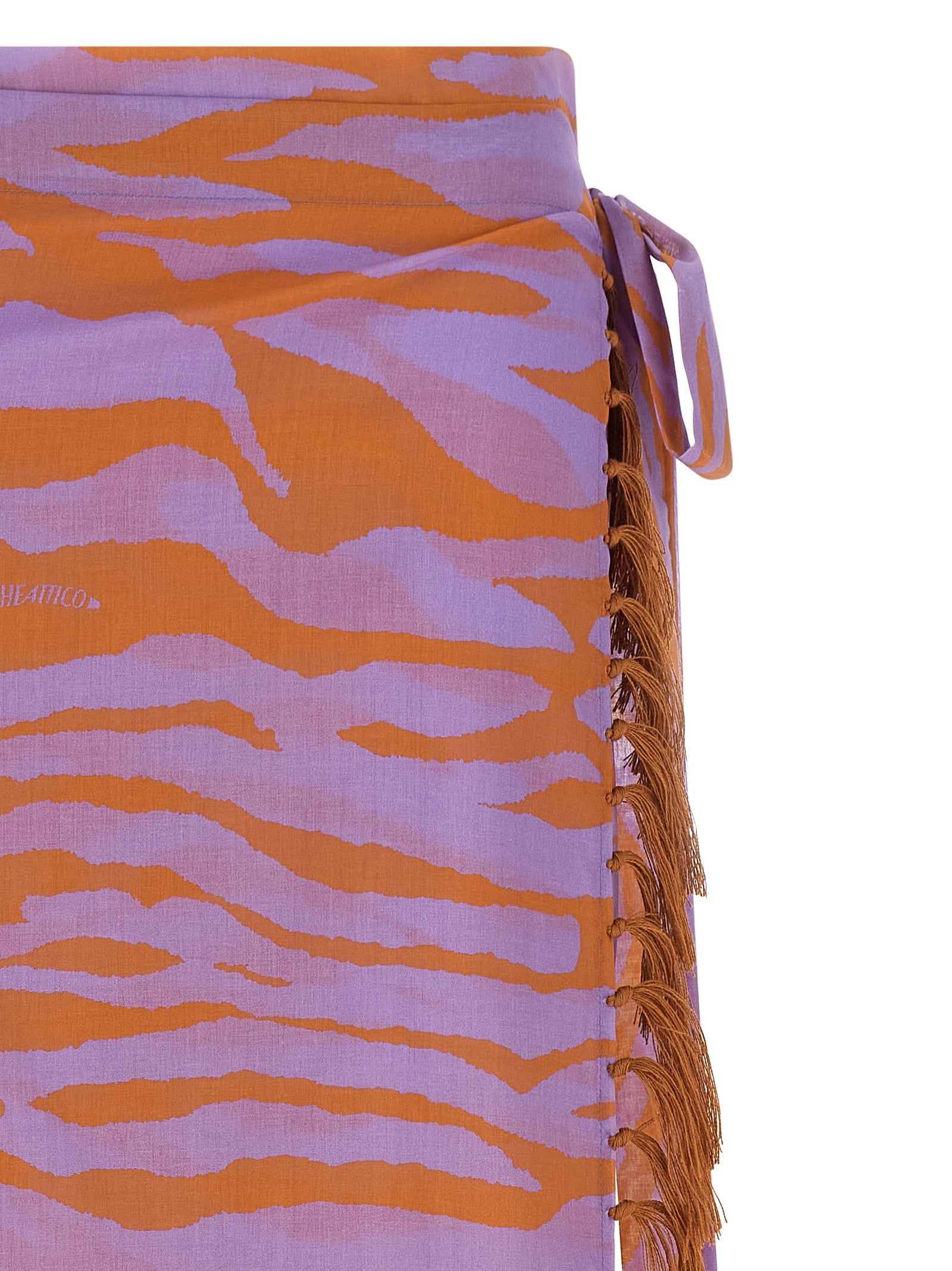 The Attico Il Primo Bagno Sarong Skirt Purple