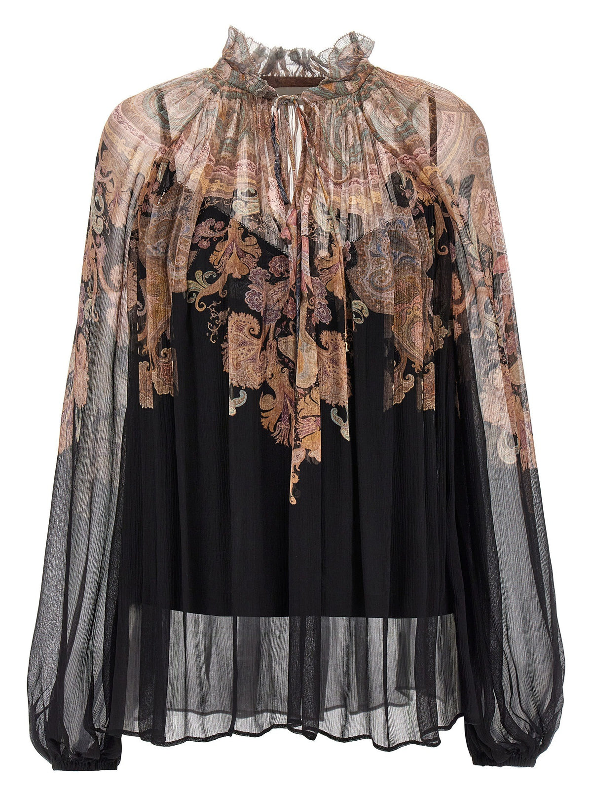 Zimmermann Illustration Billow Blouse Gold