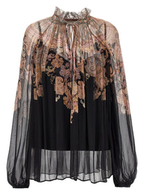Zimmermann Illustration Billow Blouse Gold
