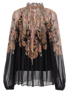 Zimmermann Illustration Billow Blouse Gold, view 2