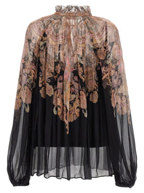 Zimmermann Illustration Billow Blouse Gold, view 2